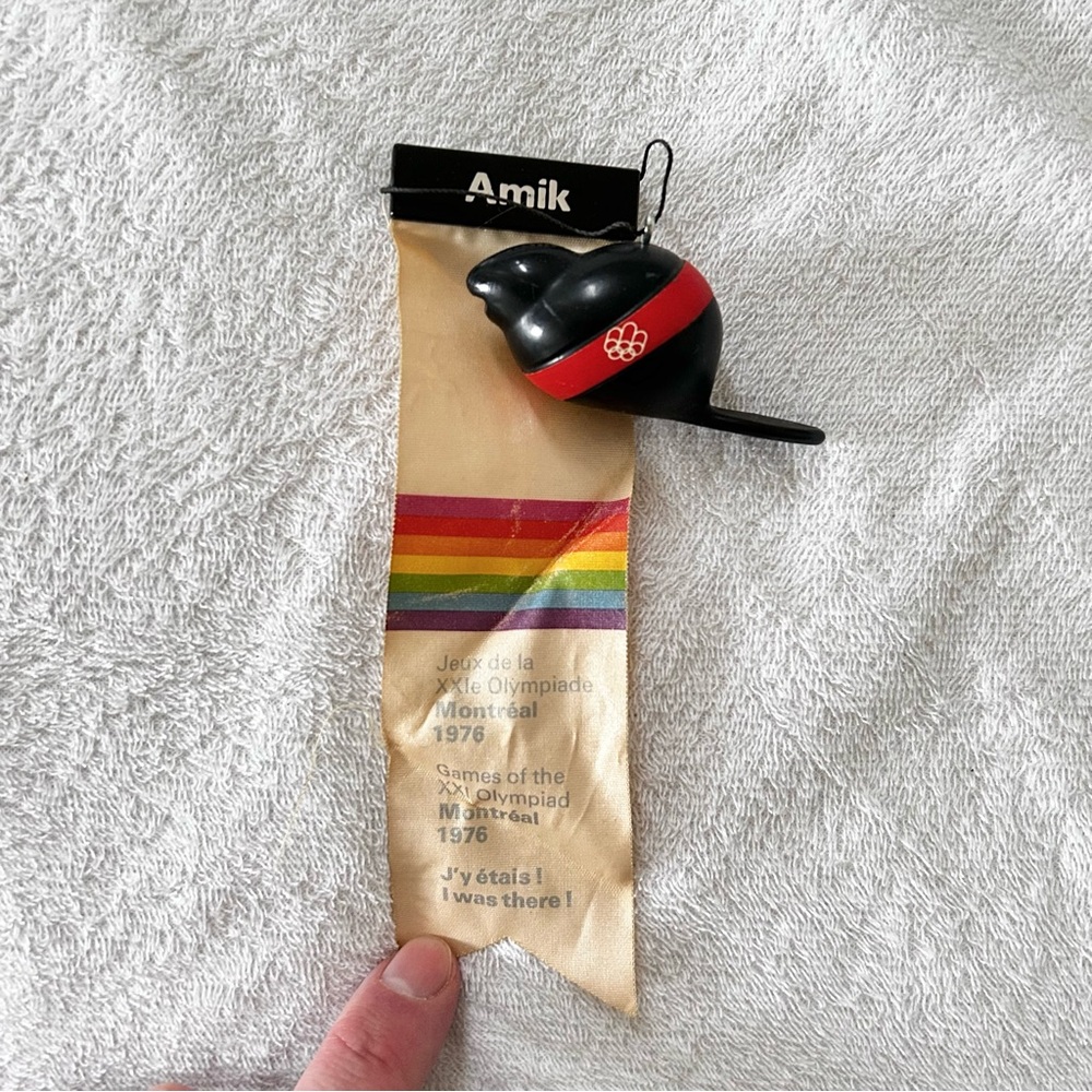 1976 Montreal Olympic Ribbon Souvenir Amik Mascot